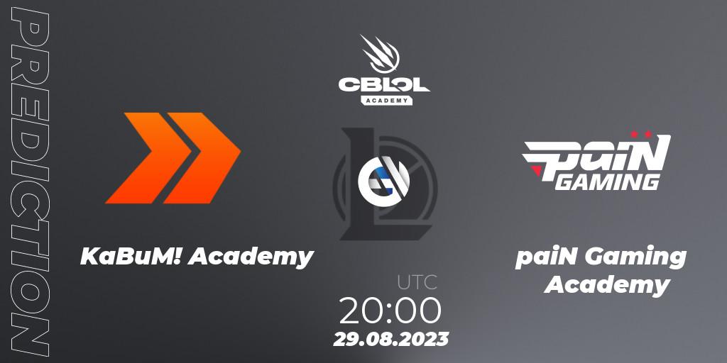 Pronóstico KaBuM! Academy - paiN Gaming Academy. 29.08.2023 at 20:00, LoL, CBLOL Academy Split 2 2023 - Playoffs