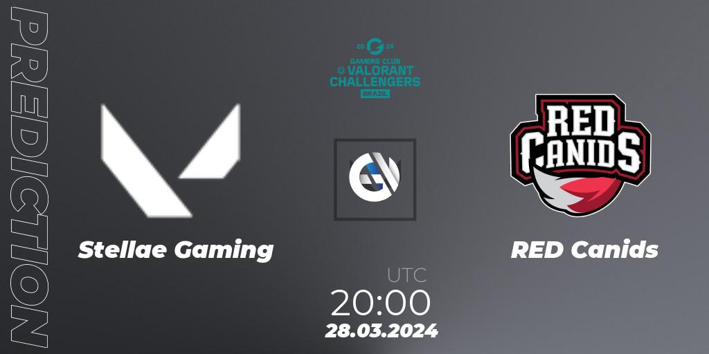Pronóstico Stellae Gaming - RED Canids. 28.03.2024 at 20:00, VALORANT, VALORANT Challengers Brazil 2024: Split 1