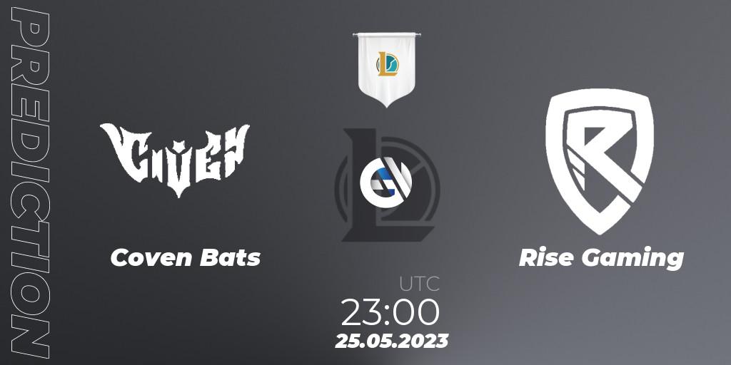 Pronóstico Coven Bats - Rise Gaming. 25.05.2023 at 23:00, LoL, Ignis Cup 2023 Playoffs