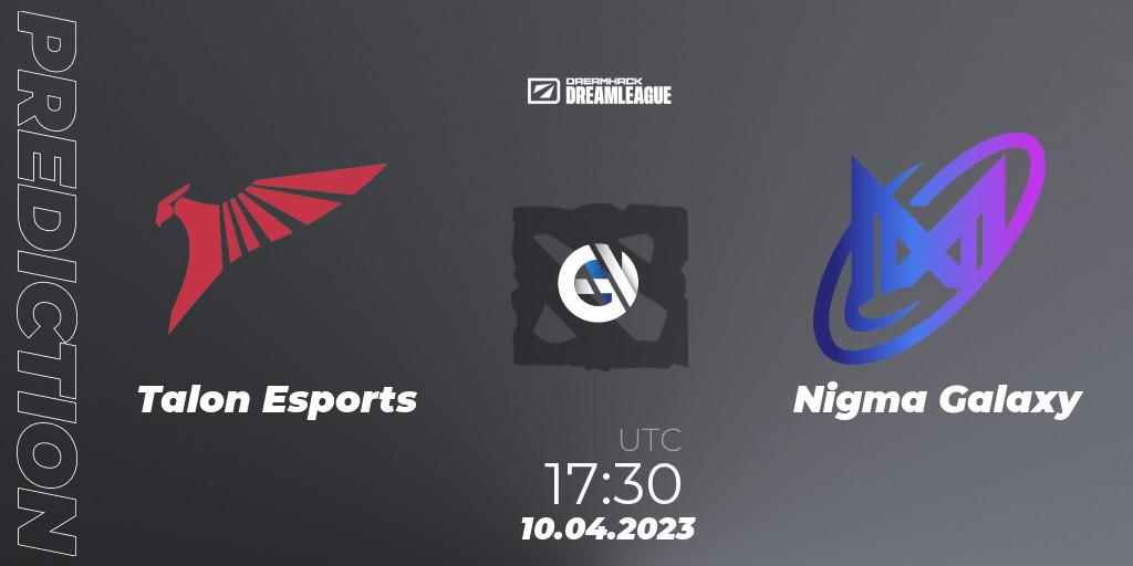 Pronóstico Talon Esports - Nigma Galaxy. 10.04.2023 at 17:25, Dota 2, DreamLeague Season 19 - Group Stage 1