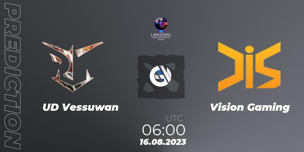 Pronóstico UD Vessuwan - Vision Gaming. 16.08.23, Dota 2, LingNeng Trendy Invitational