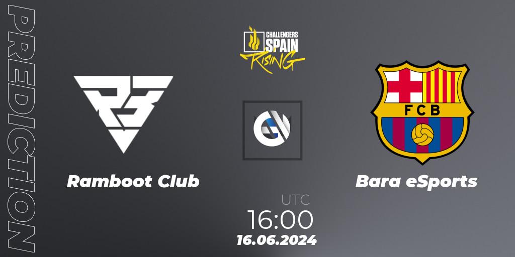 Pronóstico Ramboot Club - Barça eSports. 16.06.2024 at 19:00, VALORANT, VALORANT Challengers 2024 Spain: Rising Split 2