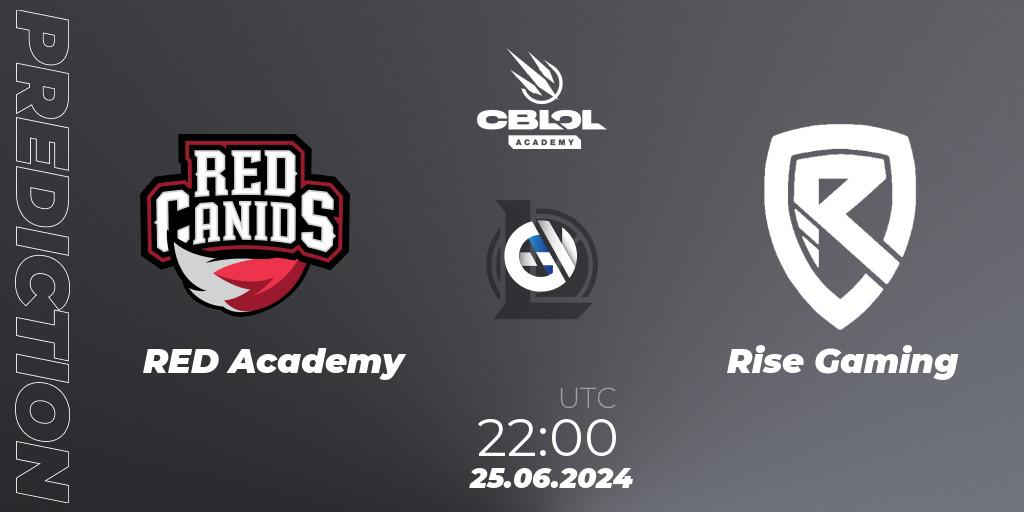 Pronóstico RED Academy - Rise Gaming. 25.06.2024 at 22:00, LoL, CBLOL Academy 2024
