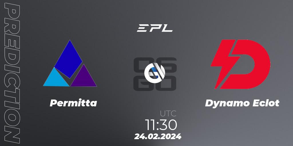 Pronóstico Permitta - Dynamo Eclot. 24.02.24, CS2 (CS:GO), European Pro League Season 15: Division 2