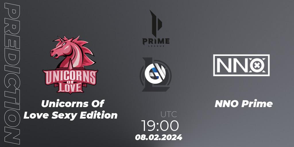 Pronóstico Unicorns Of Love Sexy Edition - NNO Prime. 08.02.2024 at 19:00, LoL, Prime League Spring 2024 - Group Stage