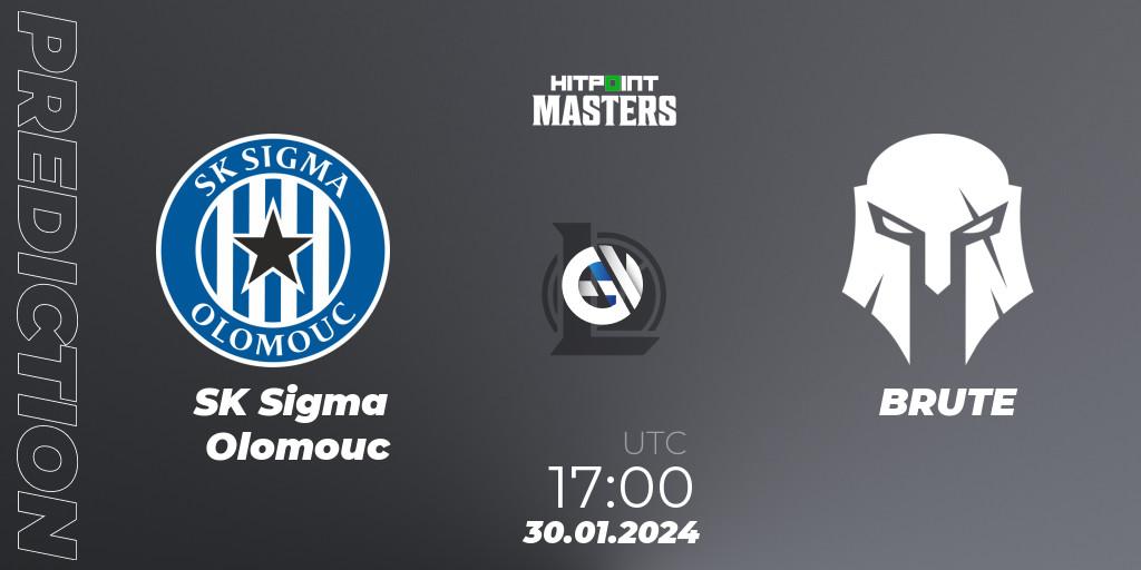 Pronóstico SK Sigma Olomouc - BRUTE. 30.01.2024 at 17:00, LoL, Hitpoint Masters Spring 2024