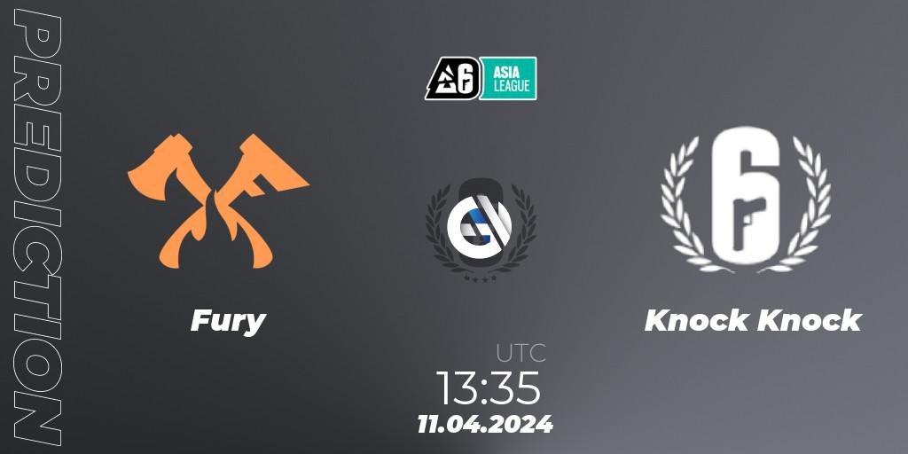 Pronóstico Fury - Knock Knock. 11.04.2024 at 13:35, Rainbow Six, Asia League 2024 - Stage 1