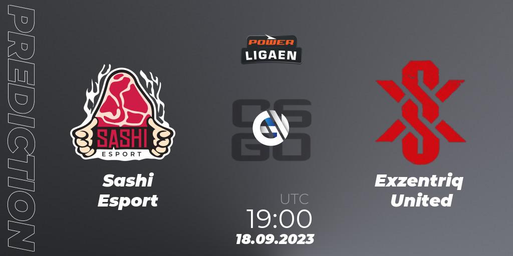 Pronóstico Sashi Esport - Exzentriq United. 18.09.2023 at 19:00, Counter-Strike (CS2), POWER Ligaen Season 24 Finals