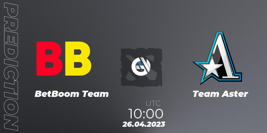 Pronóstico BetBoom Team - Team Aster. 26.04.2023 at 10:00, Dota 2, The Berlin Major 2023 ESL - Group Stage