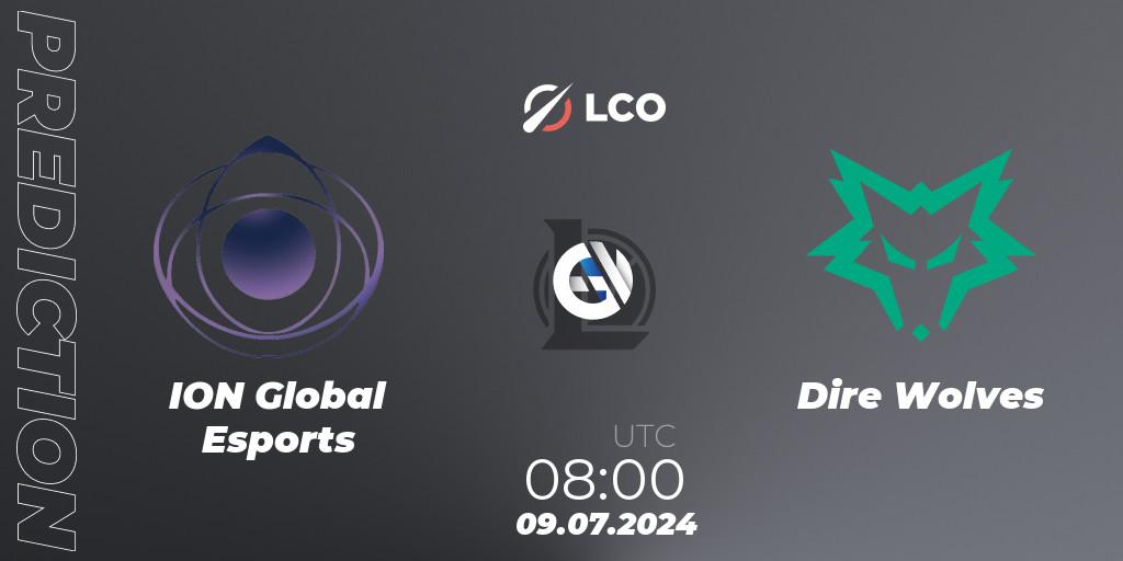 Pronóstico ION Global Esports - Dire Wolves. 09.07.2024 at 08:00, LoL, LCO Split 2 2024 - Group Stage