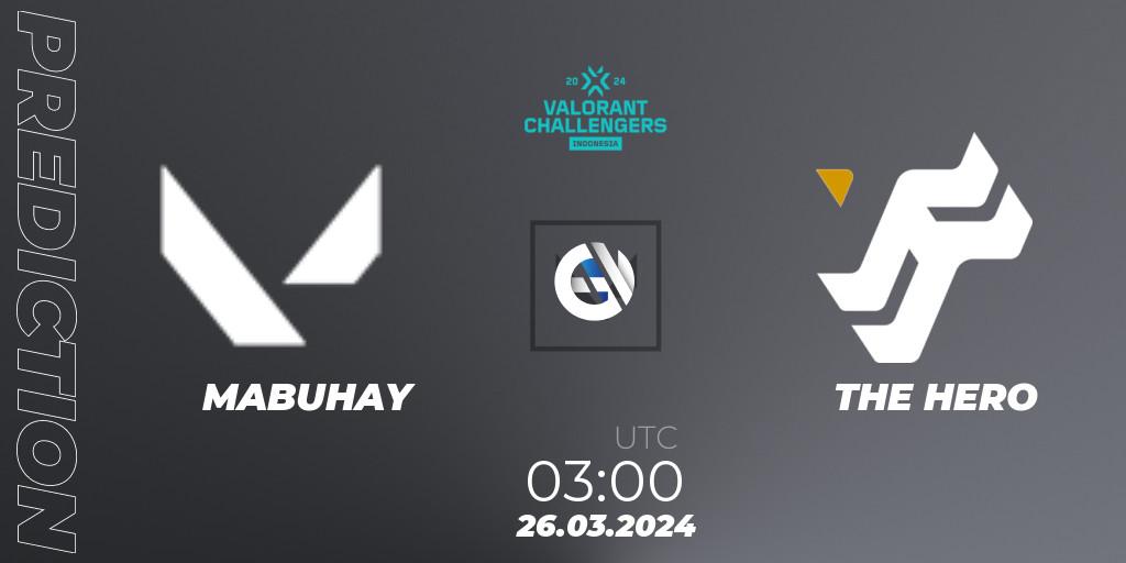 Pronóstico MABUHAY - THE HERO. 26.03.2024 at 03:00, VALORANT, VALORANT Challengers Indonesia 2024: Split 1
