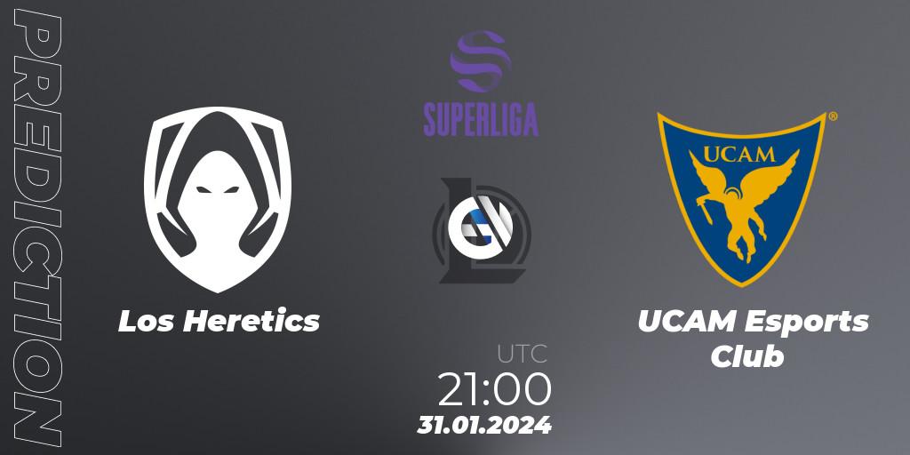 Pronóstico Los Heretics - UCAM Esports Club. 31.01.2024 at 21:00, LoL, Superliga Spring 2024 - Group Stage