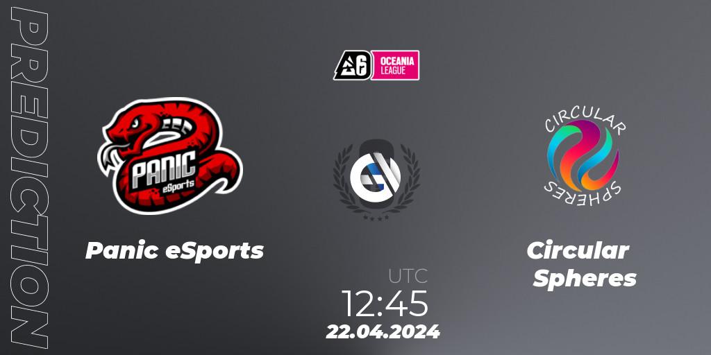 Pronóstico Panic eSports - Circular Spheres. 22.04.2024 at 12:45, Rainbow Six, Oceania League 2024 - Stage 1