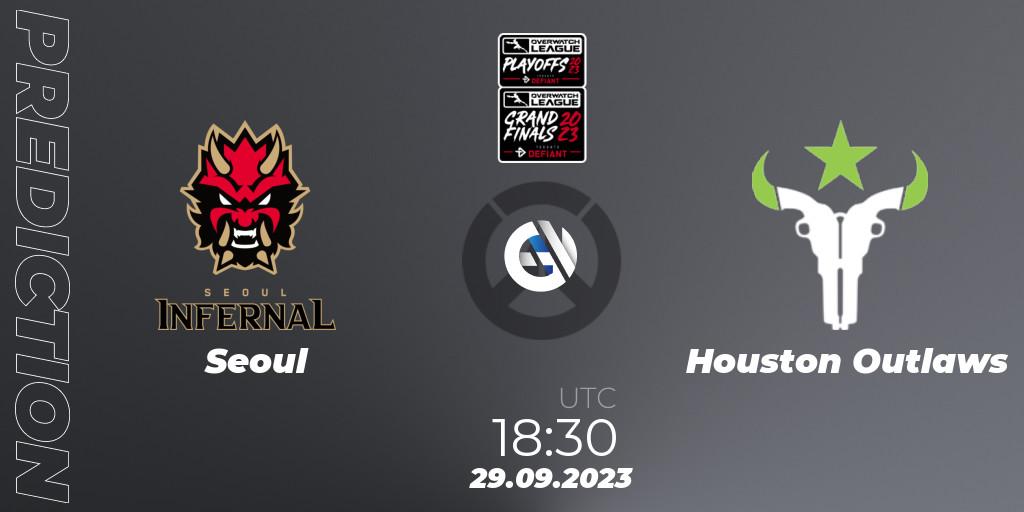 Pronóstico Seoul - Houston Outlaws. 29.09.2023 at 18:30, Overwatch, Overwatch League 2023 - Playoffs