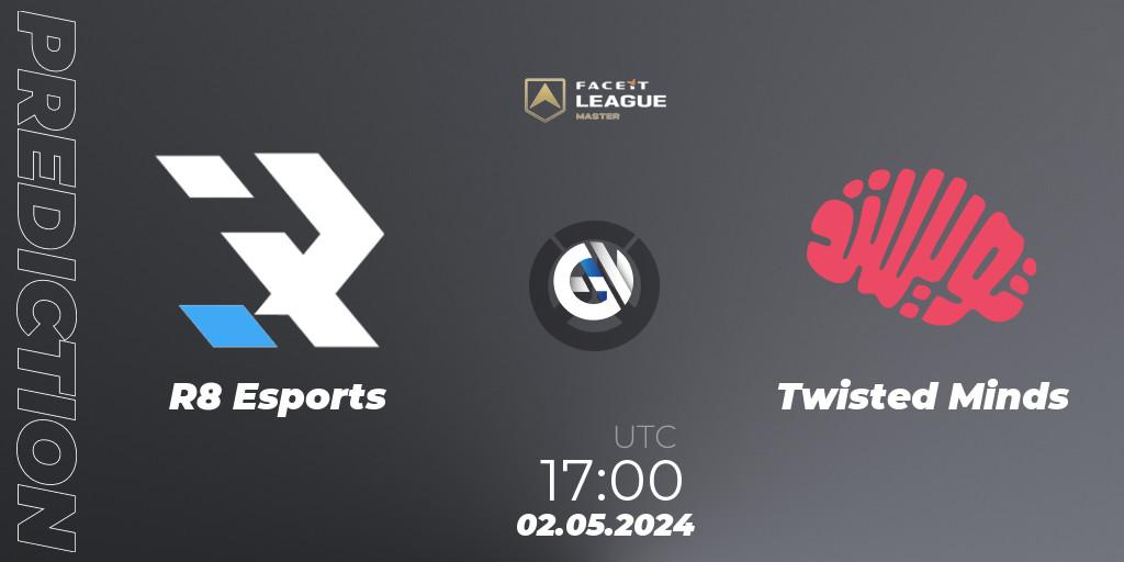 Pronóstico R8 Esports - Twisted Minds. 02.05.2024 at 17:00, Overwatch, FACEIT League Season 1 - EMEA Master Road to EWC