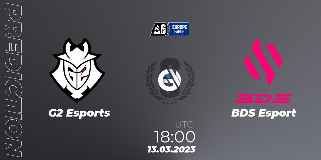 Pronóstico G2 Esports - BDS Esport. 13.03.23, Rainbow Six, Europe League 2023 - Stage 1