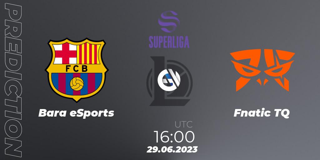 Pronóstico Barça eSports - Fnatic TQ. 04.07.2023 at 16:00, LoL, Superliga Summer 2023 - Group Stage