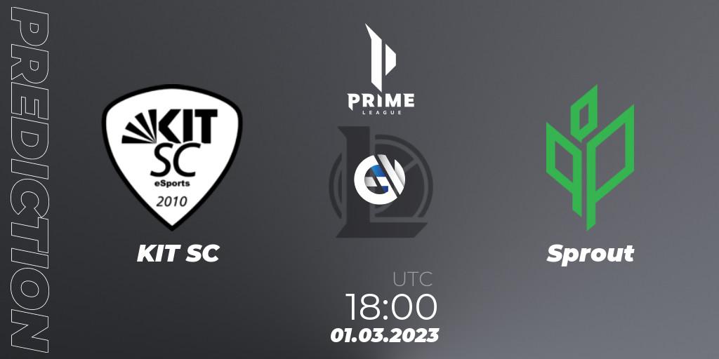 Pronóstico KIT SC - Sprout. 01.03.23, LoL, Prime League 2nd Division Spring 2023 - Group Stage
