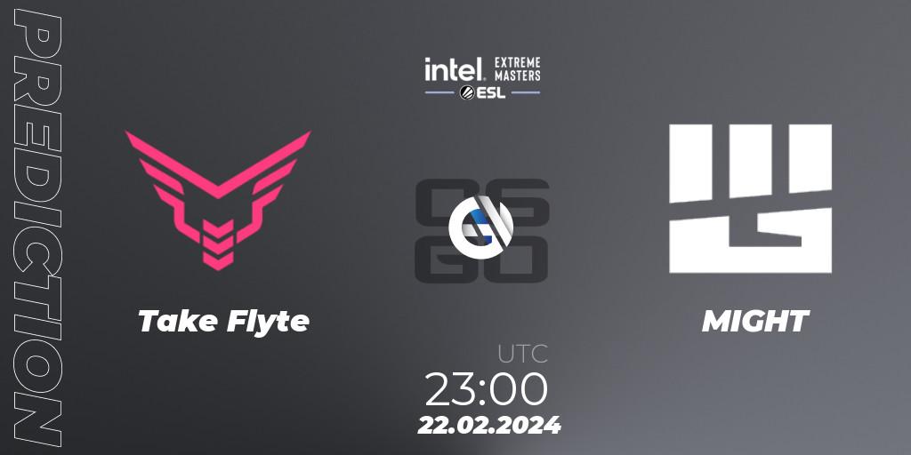 Pronóstico Take Flyte - MIGHT. 22.02.24, CS2 (CS:GO), Intel Extreme Masters Dallas 2024: North American Open Qualifier #1