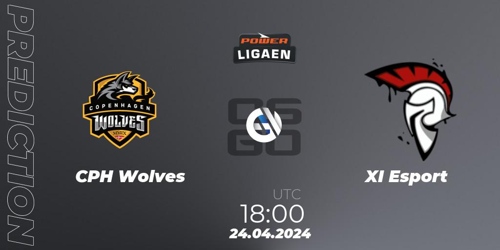 Pronóstico CPH Wolves - XI Esport. 24.04.2024 at 18:00, Counter-Strike (CS2), Dust2.dk Ligaen Season 26