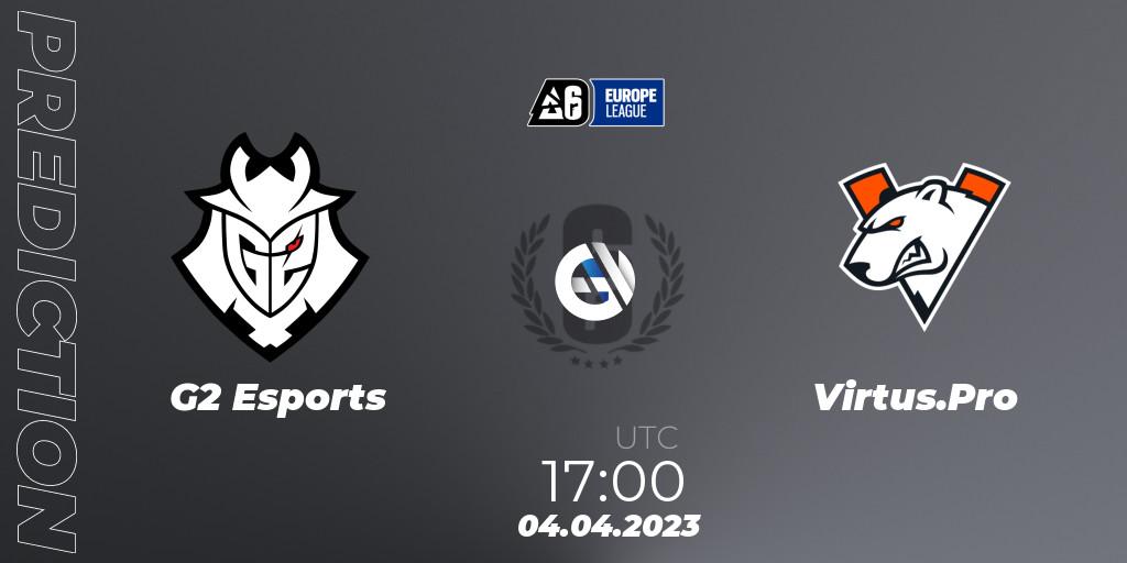 Pronóstico G2 Esports - Virtus.Pro. 07.04.2023 at 17:00, Rainbow Six, Europe League 2023 - Stage 1