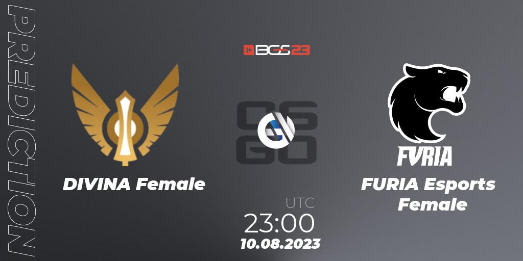 Pronóstico DIVINA Female - FURIA Esports Female. 10.08.2023 at 23:00, Counter-Strike (CS2), BGS Esports 2023 Female: Online Stage