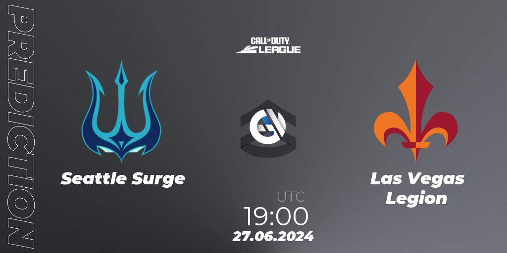 Pronóstico Seattle Surge - Las Vegas Legion. 27.06.2024 at 19:00, Call of Duty, Call of Duty League 2024: Stage 4 Major