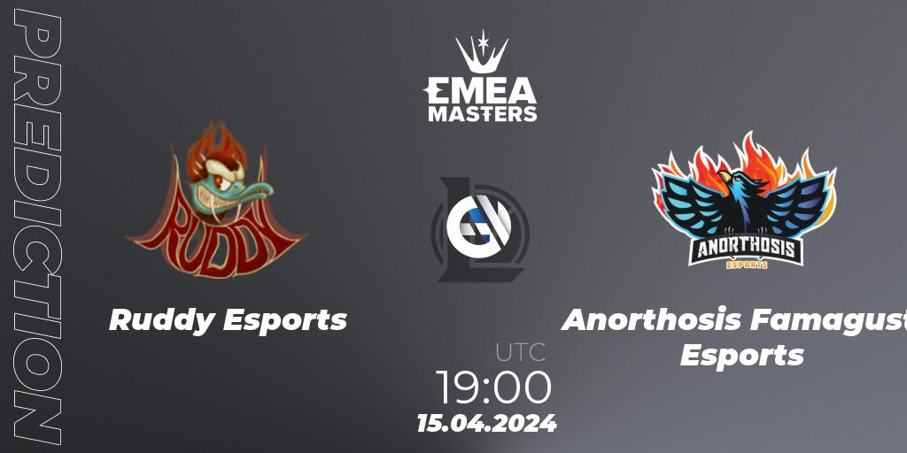 Pronóstico Ruddy Esports - Anorthosis Famagusta Esports. 15.04.24, LoL, EMEA Masters Spring 2024 - Play-In