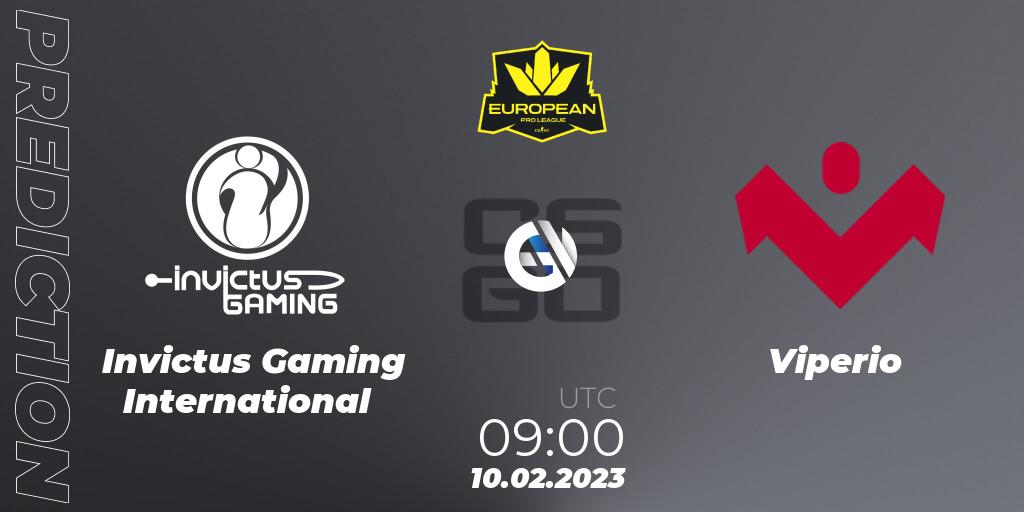 Pronóstico Invictus Gaming International - Viperio. 10.02.23, CS2 (CS:GO), European Pro League Season 6: Division 2