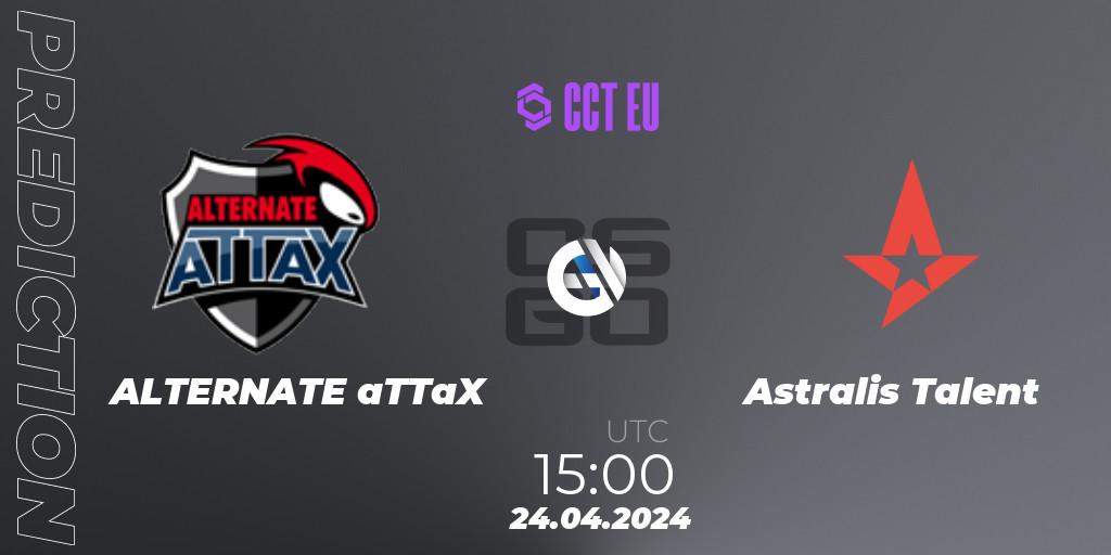Pronóstico ALTERNATE aTTaX - Astralis Talent. 24.04.24, CS2 (CS:GO), CCT Season 2 Europe Series 2 Closed Qualifier