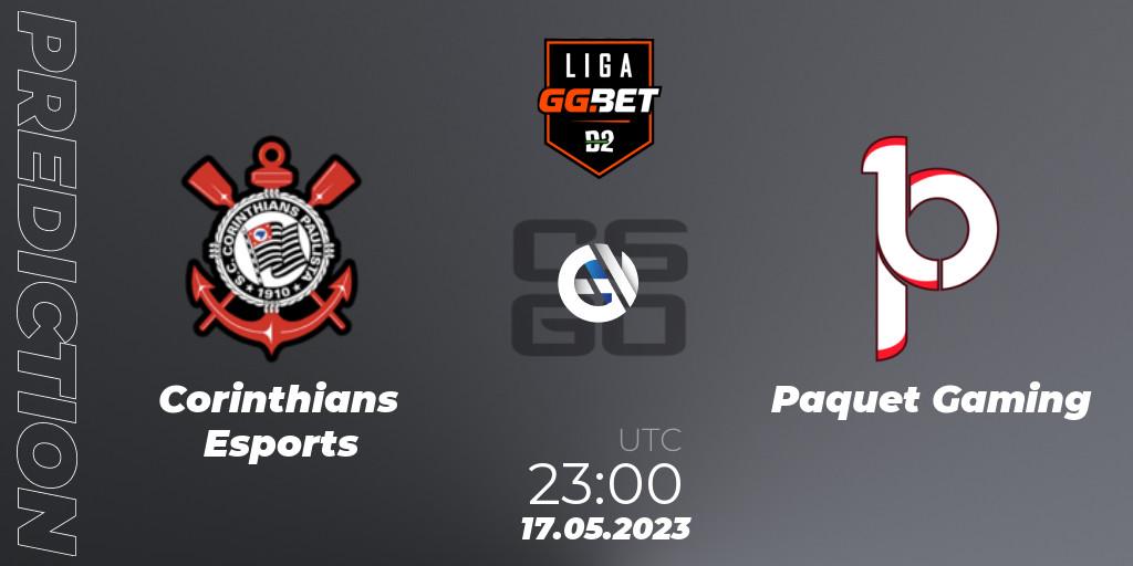 Pronóstico Corinthians Esports - Paquetá Gaming. 17.05.2023 at 23:00, Counter-Strike (CS2), Dust2 Brasil Liga Season 1