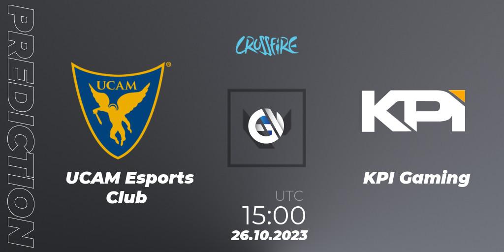 Pronóstico UCAM Esports Club - KPI Gaming. 26.10.2023 at 15:00, VALORANT, LVP - Crossfire Cup 2023: Contenders #2