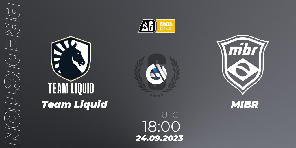 Pronóstico Team Liquid - MIBR. 24.09.23, Rainbow Six, Brazil League 2023 - Stage 2