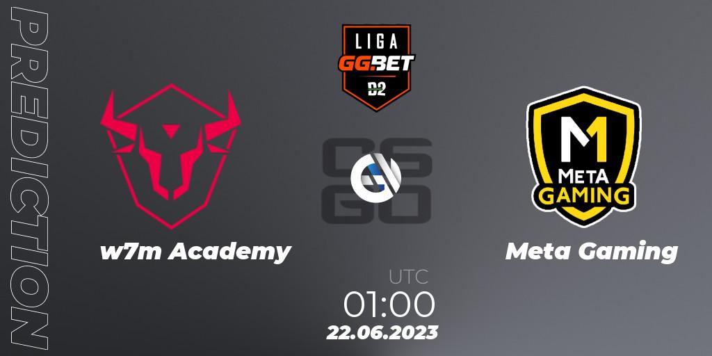 Pronóstico w7m Academy - Meta Gaming Brasil. 22.06.2023 at 01:00, Counter-Strike (CS2), Dust2 Brasil Liga Season 1