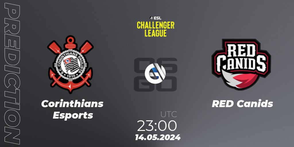 Pronóstico Corinthians Esports - RED Canids. 14.05.2024 at 23:00, Counter-Strike (CS2), ESL Challenger League Season 47: South America