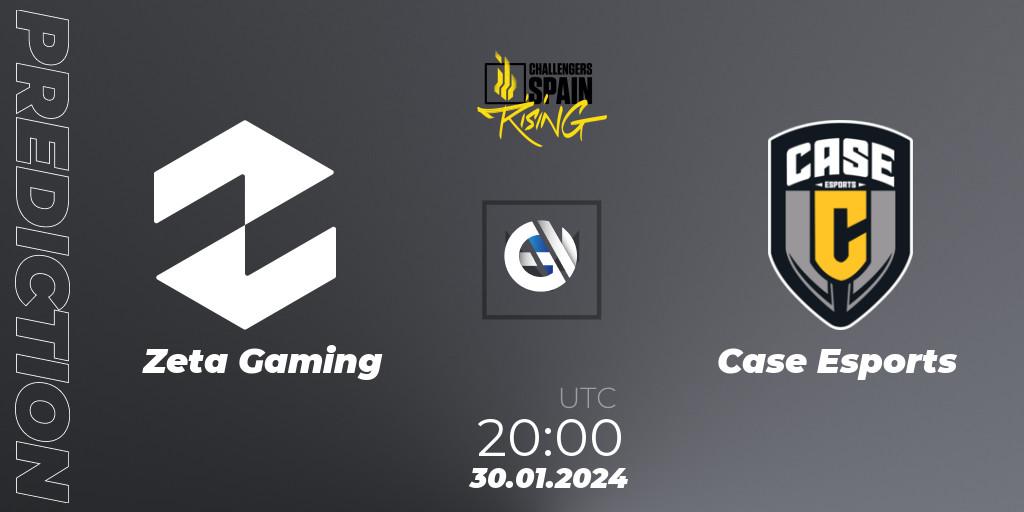Pronóstico Zeta Gaming - Case Esports. 30.01.24, VALORANT, VALORANT Challengers 2024 Spain: Rising Split 1