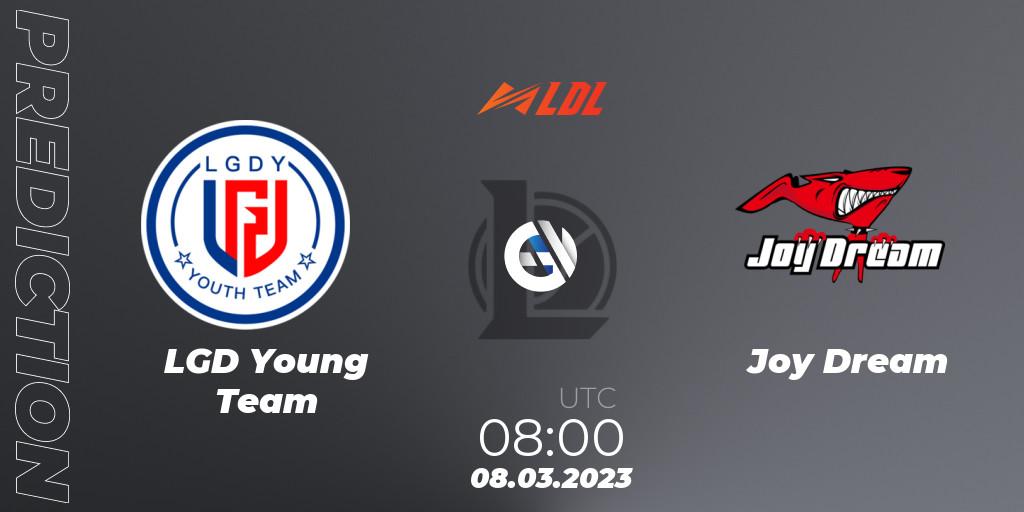 Pronóstico LGD Young Team - Joy Dream. 08.03.2023 at 08:00, LoL, LDL 2023 - Regular Season