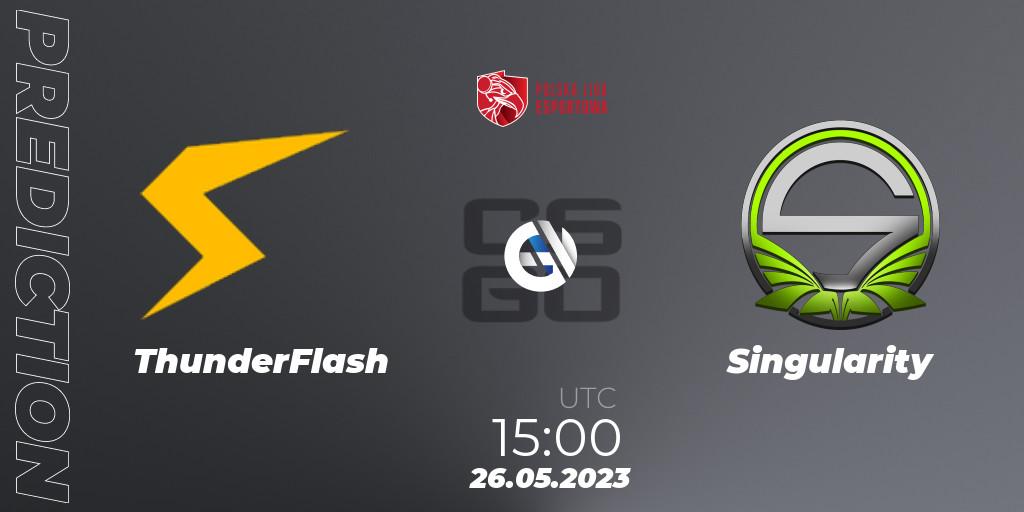 Pronóstico ThunderFlash - Singularity. 26.05.2023 at 15:00, Counter-Strike (CS2), Polish Esports League 2023 Split 2