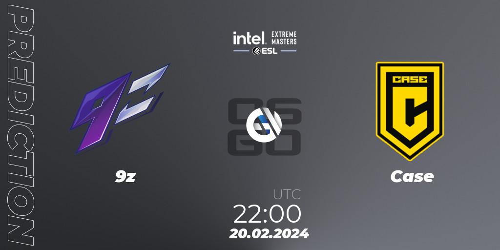 Pronóstico 9z - Case. 20.02.2024 at 22:00, Counter-Strike (CS2), Intel Extreme Masters Dallas 2024: South American Open Qualifier #2