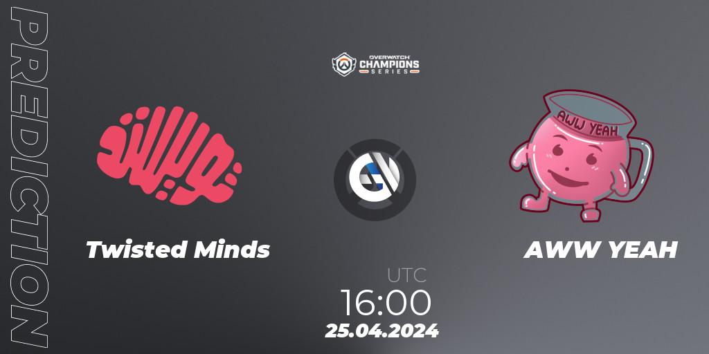 Pronóstico Twisted Minds - AWW YEAH. 25.04.24, Overwatch, Overwatch Champions Series 2024 - EMEA Stage 2 Main Event