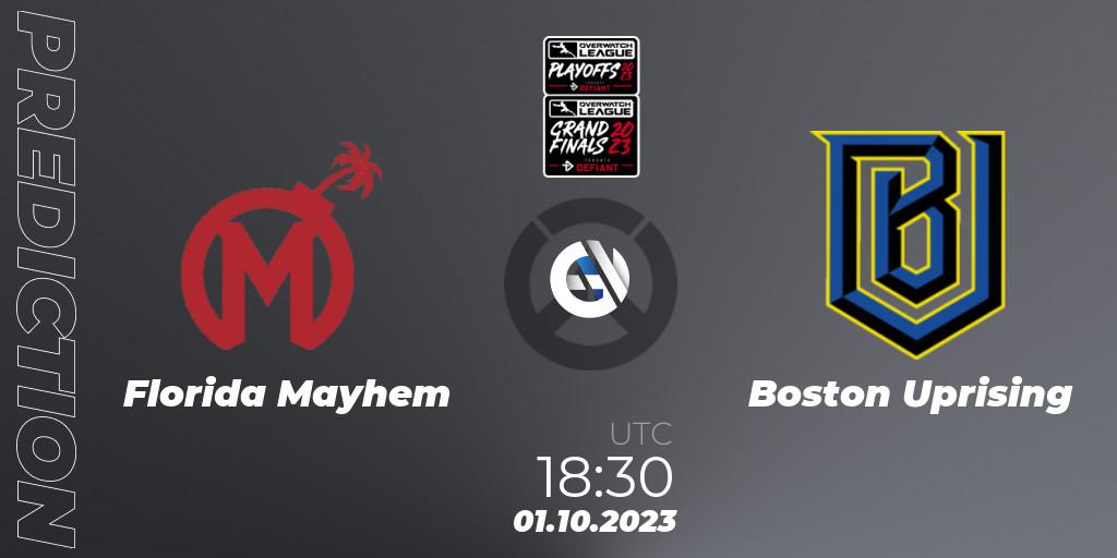 Pronóstico Florida Mayhem - Boston Uprising. 01.10.23, Overwatch, Overwatch League 2023 - Playoffs