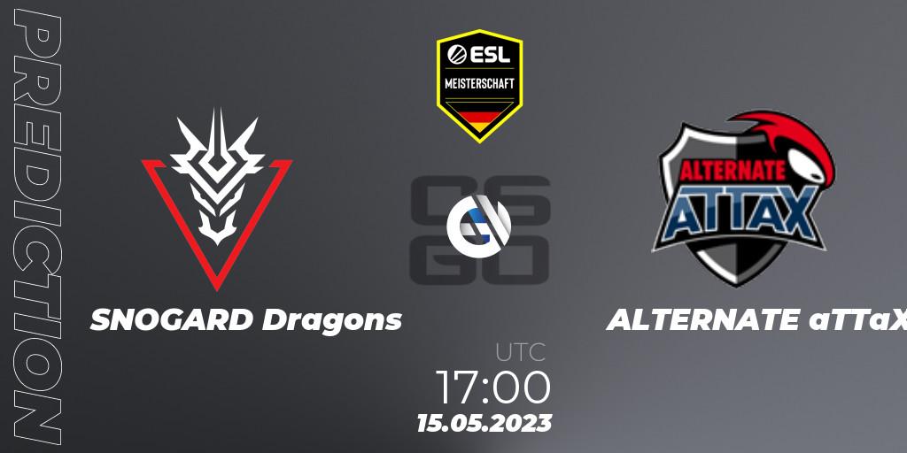 Pronóstico SNOGARD Dragons - ALTERNATE aTTaX. 15.05.2023 at 17:00, Counter-Strike (CS2), ESL Meisterschaft: Spring 2023