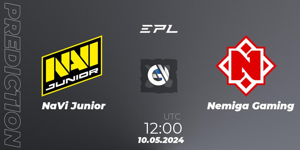 Pronóstico NaVi Junior - Nemiga Gaming. 10.05.2024 at 13:40, Dota 2, European Pro League Season 18
