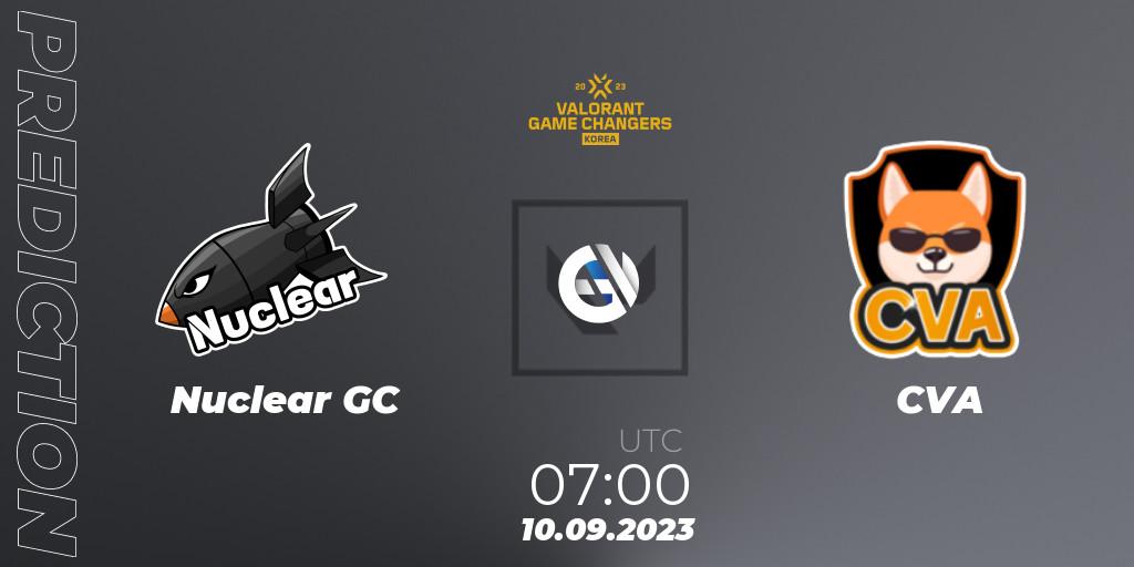Pronóstico Nuclear GC - CVA. 10.09.2023 at 07:00, VALORANT, VCT 2023: Game Changers Korea Stage 2