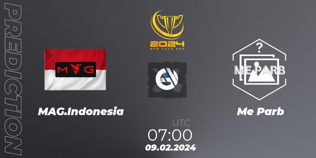 Pronóstico MAG.Indonesia - Me Parb. 09.02.2024 at 08:18, Dota 2, New Year Cup 2024