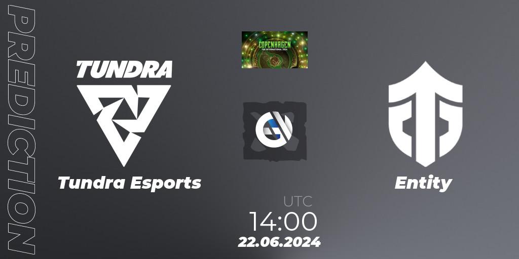 Pronóstico Tundra Esports - Entity. 22.06.2024 at 13:00, Dota 2, The International 2024: Western Europe Closed Qualifier