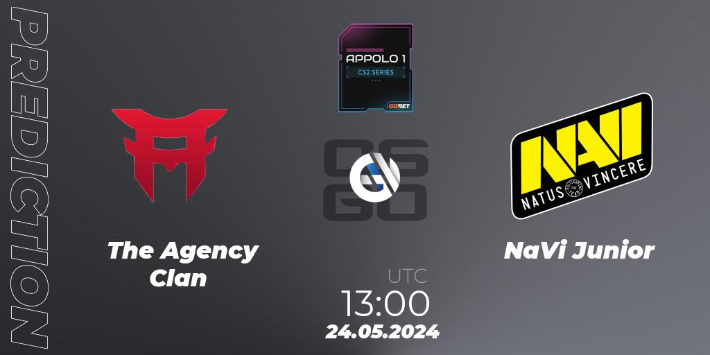 Pronóstico The Agency Clan - NaVi Junior. 24.05.2024 at 13:00, Counter-Strike (CS2), Appolo1 Series: Phase 2