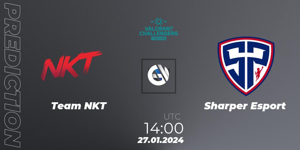 Pronóstico Team NKT - Sharper Esport. 27.01.24, VALORANT, VALORANT Challengers Thailand 2024: Split 1