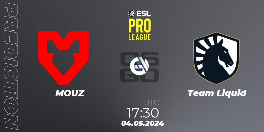 Pronóstico MOUZ - Team Liquid. 04.05.2024 at 17:30, Counter-Strike (CS2), ESL Pro League Season 19