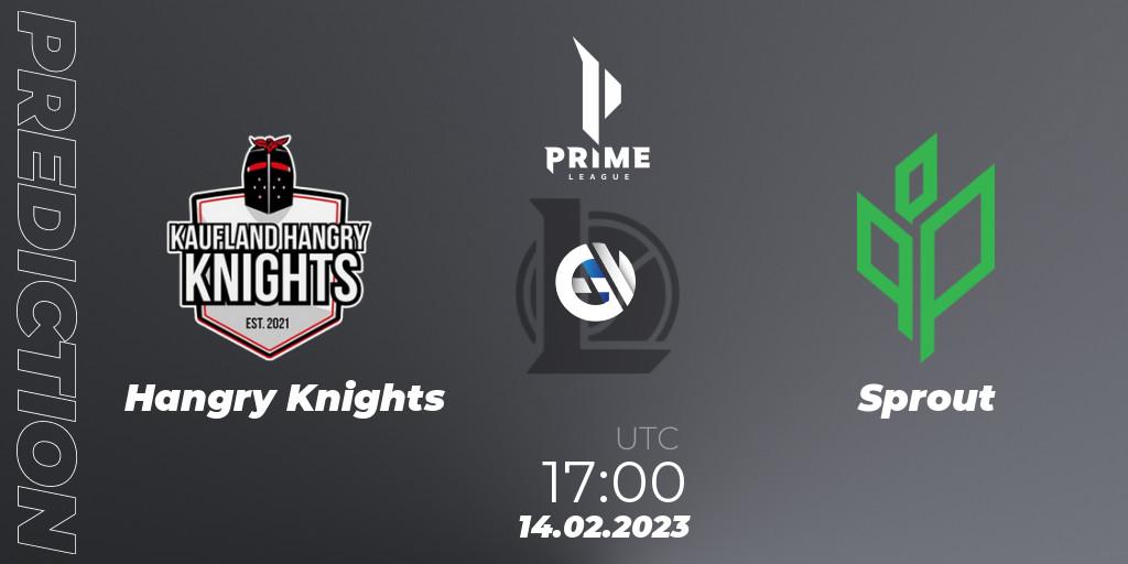 Pronóstico Hangry Knights - Sprout. 14.02.2023 at 17:00, LoL, Prime League 2nd Division Spring 2023 - Group Stage